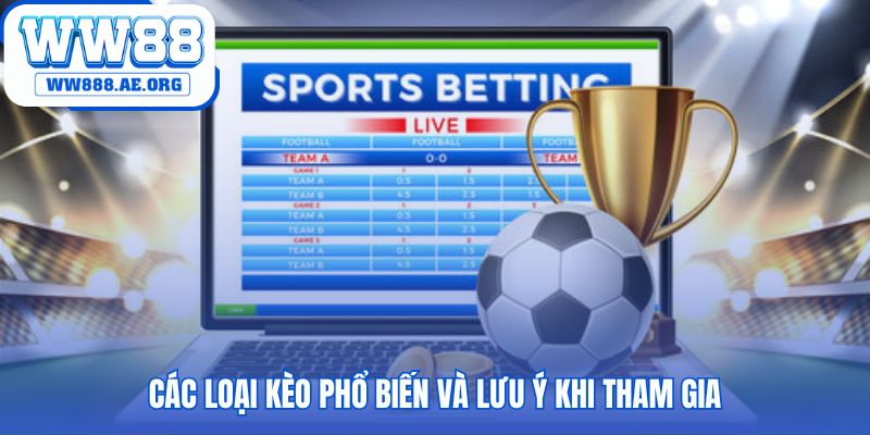 UG Sport WW88 giải thích các kèo cược phổ biến