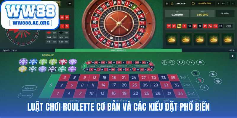 Luật chơi roulette WW88 ẩn chứa chiều sâu chiến thuật qua kiểu cược